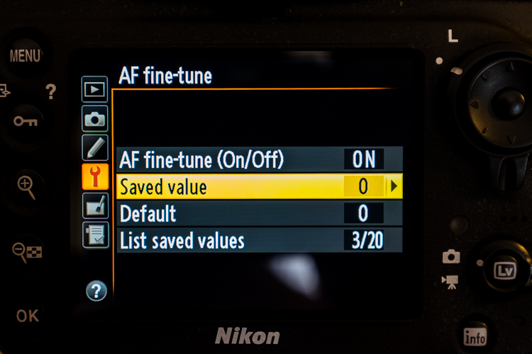 Using Nikon Auto Fucus Tune